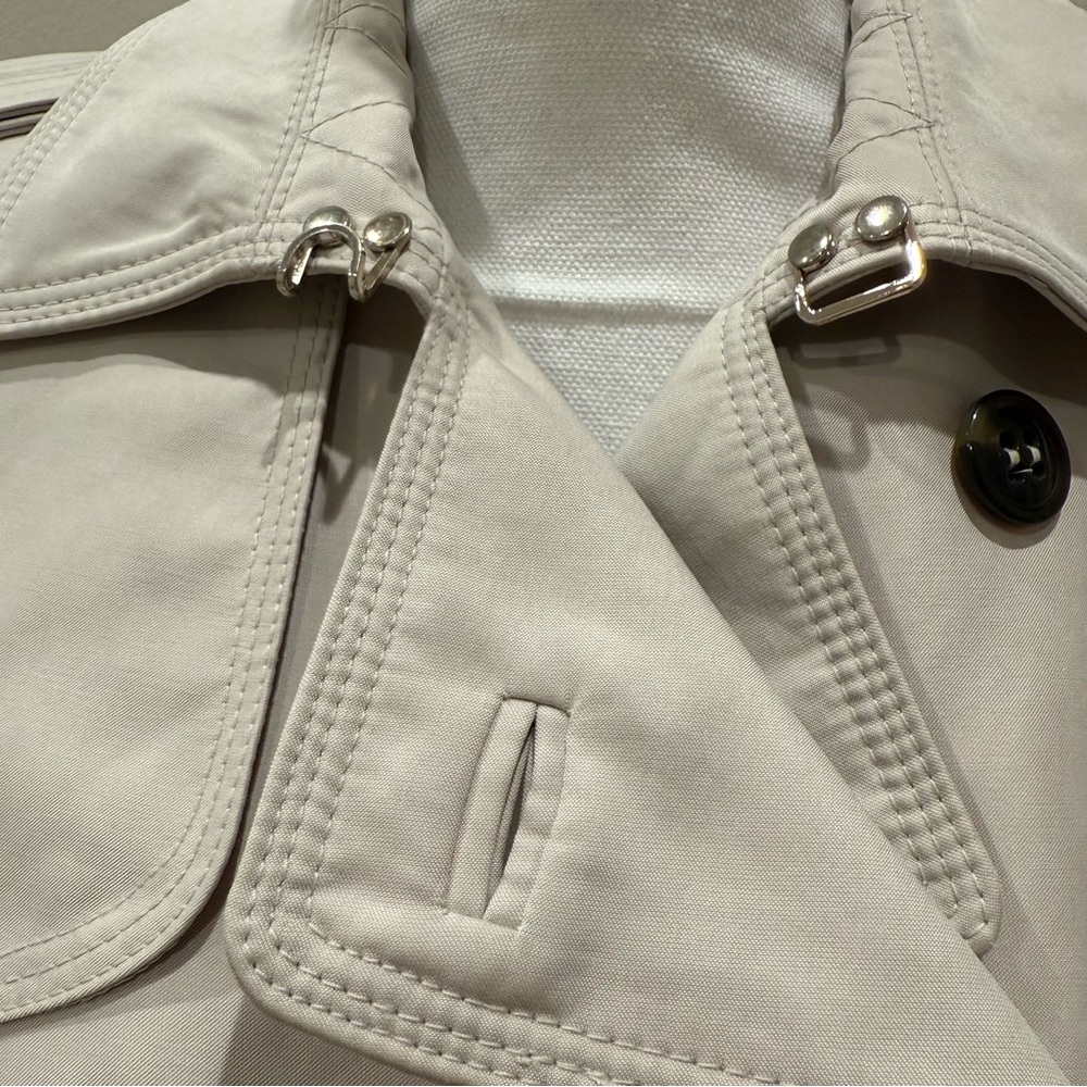🆕 Zara Women's Double-Breasted Trench Coat - Cream NWT - Picture 3 of 8